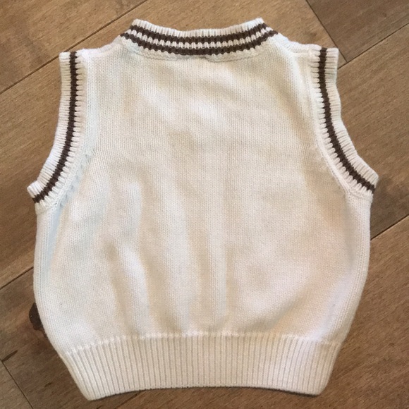 Gymboree vest cream and brown - Picture 3 of 3